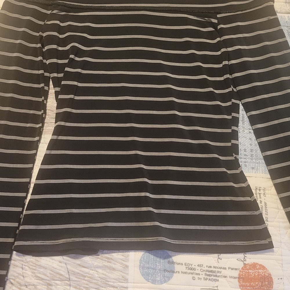 White House Black Market Striped Long Sleeve Dress